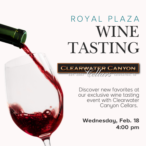 Royal Plaza Clearwater Canyon Wine Tasting 2026